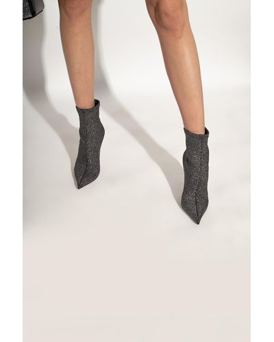 Casadei ‘Super Blade’ Heeled Ankle Boots - Black