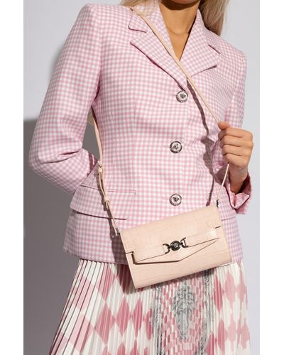 Versace Leather Shoulder Bag - Pink