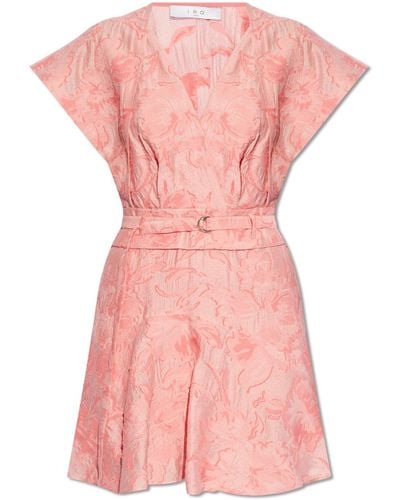IRO 'fabiana' Jacquard Dress, - Pink