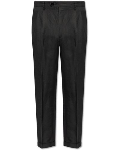 AllSaints 'Cross' Pleated Trousers - Black