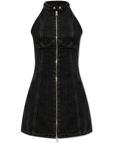 DIESEL 'de-lulu-short' Denim Dress, - Black