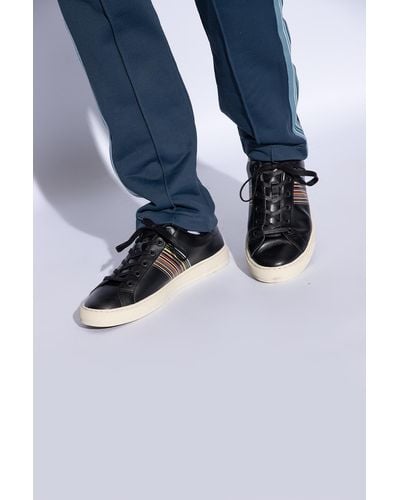Paul Smith Leather Sneakers, - Black