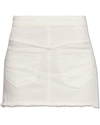 The Mannei 'malmo Mini' Denim Skirt, - White