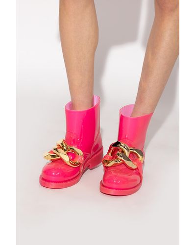 JW Anderson Short Rain Boots - Pink