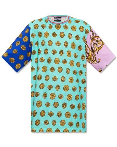 Versace T-shirt With 'garland Sun' Print - Multicolour