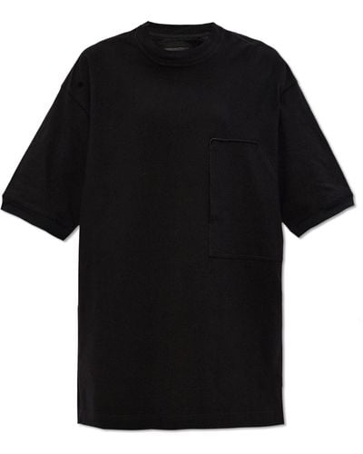 Y-3 T-shirt With Pocket, - Black