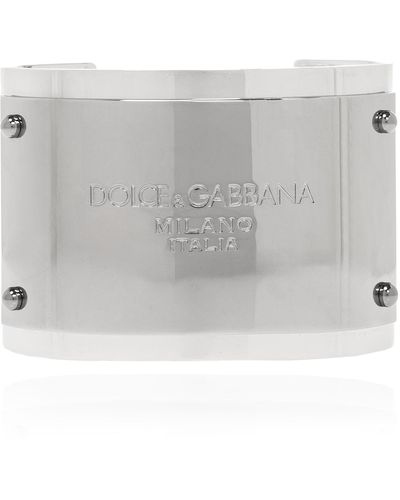 Dolce & Gabbana Brass Bracelet, - Grey