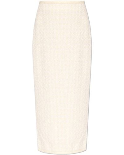 ROTATE BIRGER CHRISTENSEN Tweed Skirt, - White