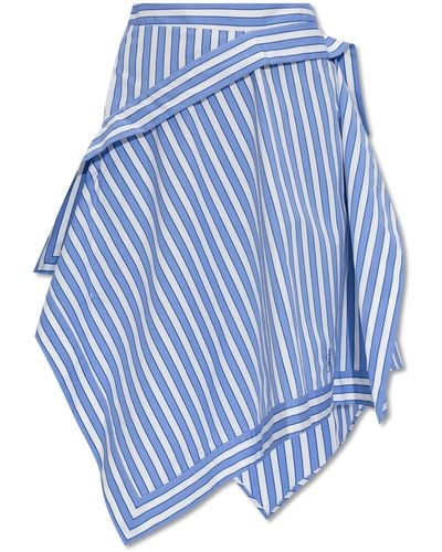 JW Anderson Striped Skirt - Blue
