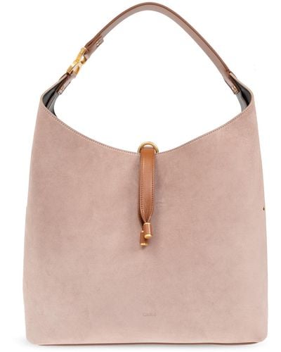 Chloé 'marcie' Hobo Shoulder Bag, - Pink