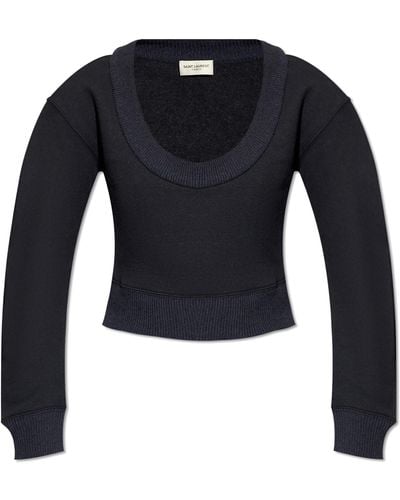 Saint Laurent Jumper With Round Neck - Multicolour