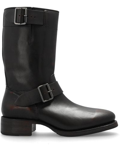 DSquared² Leather Ankle Boots, - Black