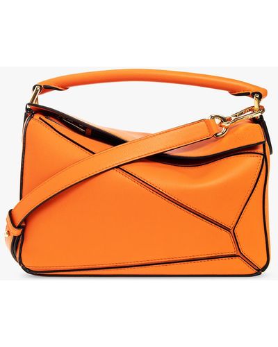 Loewe 'puzzle Small' Shoulder Bag - Orange