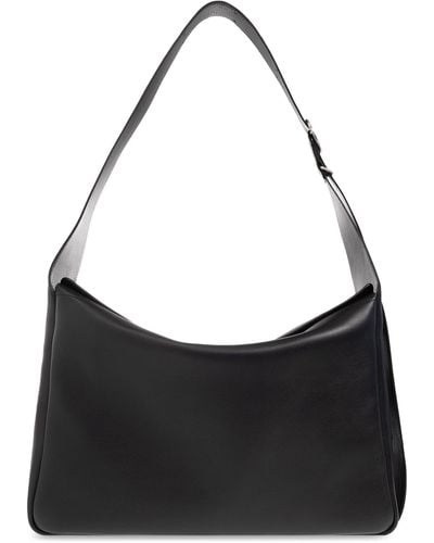 Jil Sander Leather Shoulder Bag, - Black