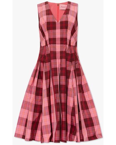 Kate Spade Checked Dress - Red