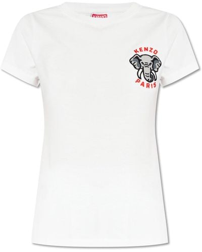 KENZO T-shirt With Logo, - White