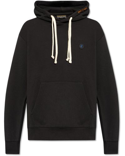 Save The Duck Hoodie With Logo - Black