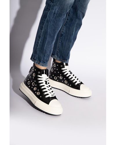 DSquared² 'spiker' Sneakers, - Black