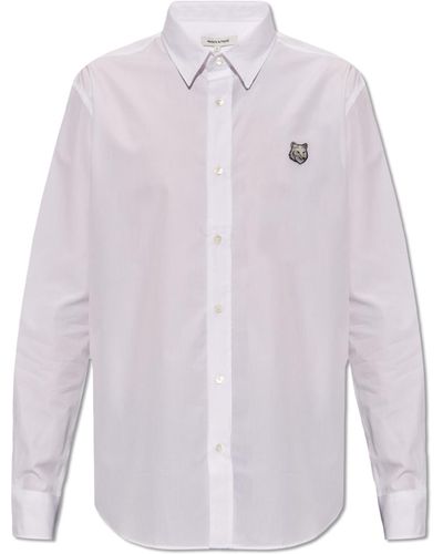 Maison Kitsuné Shirt With Logo, - White