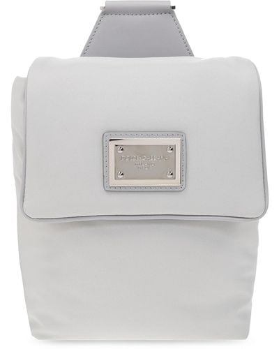 Dolce & Gabbana Belt Bag With Logo - Grey