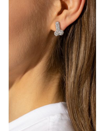 JW Anderson Crystal-embellished Mono Earring - Metallic