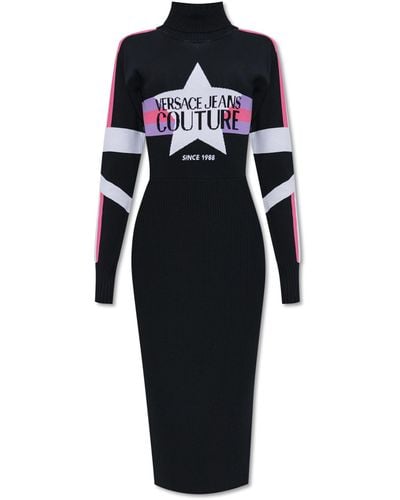 Versace Printed Dress - Black