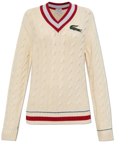 Lacoste Jumper With Logo - White