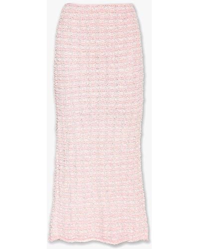 Balenciaga Patterned Skirt, ' - Pink