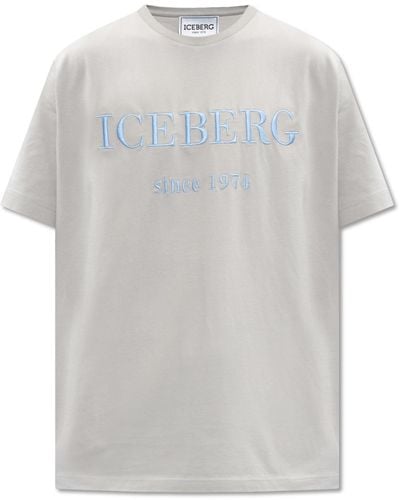 Iceberg Logo T-shirt, - Grey