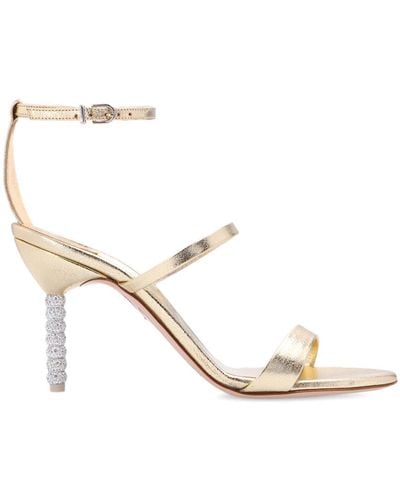 Sophia Webster 'rosalind' Sandals With Decorative Heel - Metallic