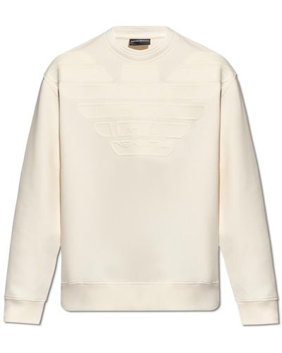 Emporio Armani Sweatshirt With Logo - Natural