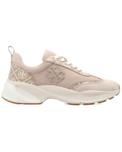 Tory Burch ‘T Monogram Good Luck’ Trainers - Natural