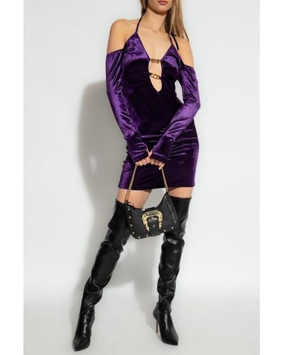 Versace Velvet Dress - Purple