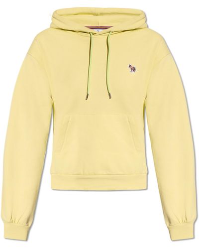 PS by Paul Smith Hoodie With Logo, - Yellow