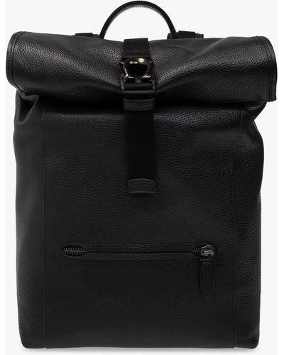 COACH Leather Backpack - Black