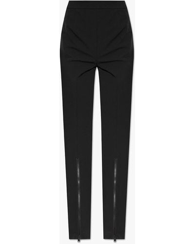 Heron Preston Pants With Zip Details - Black