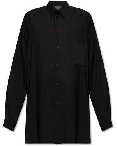 Yohji Yamamoto Loose-fitting Shirt, - Black