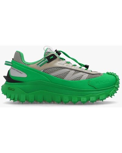 3 MONCLER GRENOBLE 'trailgrip' Trainers - Green