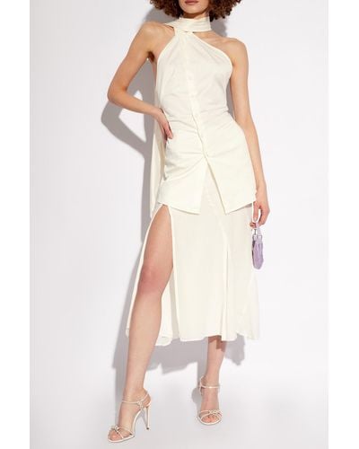 Cult Gaia 'dallas' Skirt With Slit, - White