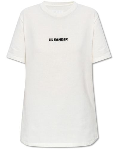 Jil Sander + T-shirt With Logo, - White