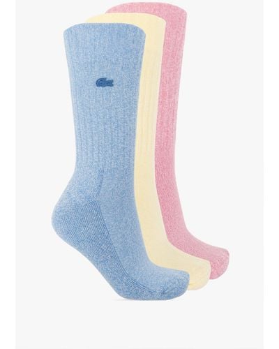 Lacoste Branded Socks 3-pack - Blue