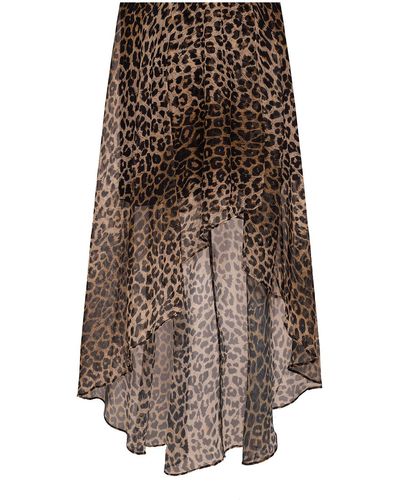 AllSaints 'slvina' Leopard-printed Skirt - Brown