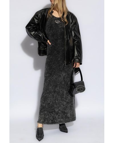DIESEL Long Dress `d-avena-p1`, - Black
