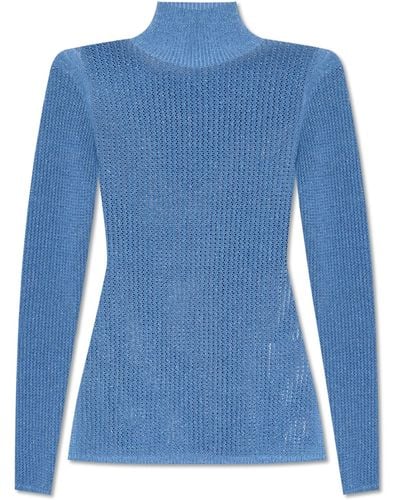 Munthe ‘Liandra’ Openwork Sweater - Blue