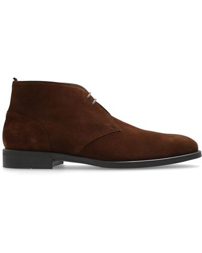 PS by Paul Smith Leather Ankle Boots, - Brown