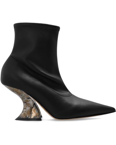 Casadei ‘Elodie’ Heeled Ankle Boots - Black