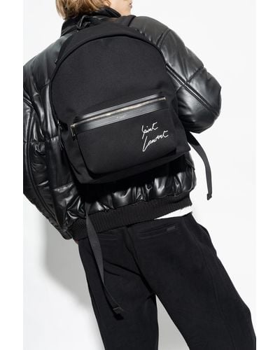 Saint Laurent 'city' Backpack, - Black