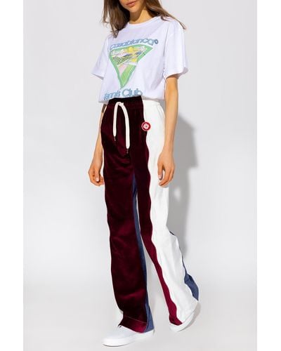 Casablancabrand Velour Pants - Multicolor