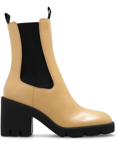 Burberry 'stride' Platform Ankle Boots, - White