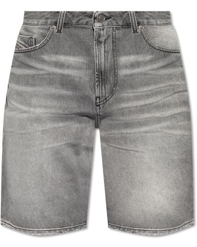 DIESEL Denim Shorts `d-fin`, - Grey